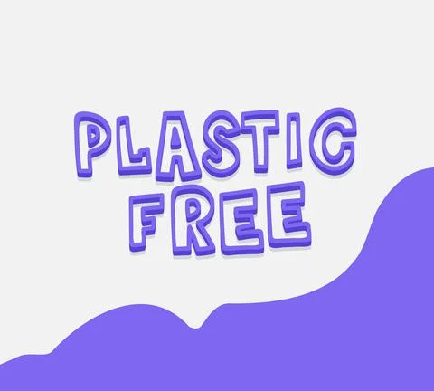 Plastic free poster vector quote letter ecology card concept. Eco Hand Draw 스톡 일러스트