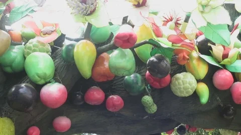 Plastic fruit Stock Footage 70572045