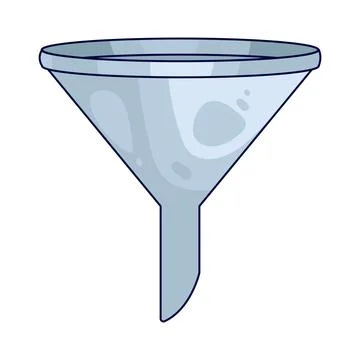 Plastic Funnel illustration 스톡 일러스트