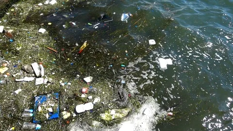 Plastic Garbage Pollution 2 Stock Footage