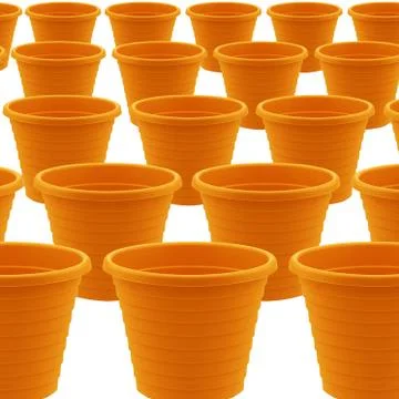 Plastic garden pot Stock Photos