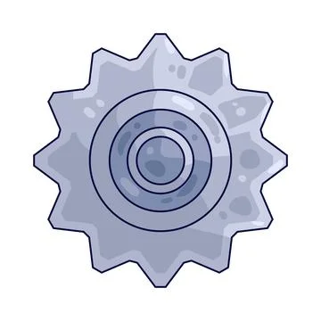 Plastic gear illustration Illustrazione stock