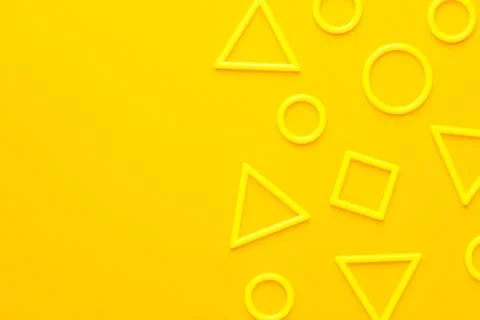 Plastic geometric shapes Stock Photos