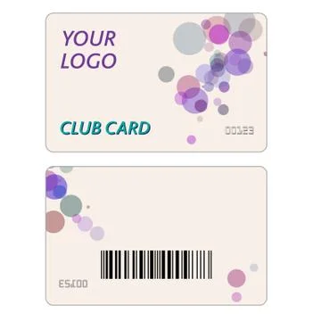 Plastic Gift Cards Stock Illustration