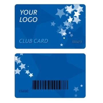 Plastic Gift Cards Stock Illustration