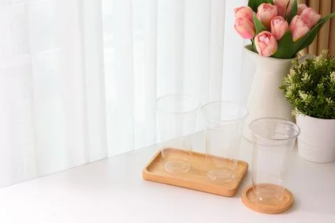 Plastic glass Stock Photos