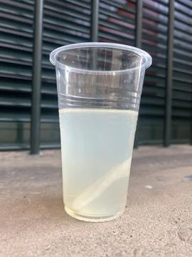 This is a plastic glass Stock Photos