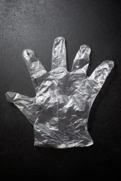 Plastic glove view Stock Photos