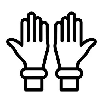 Plastic gloves Vector Icon Design Illustration Stock Illustration