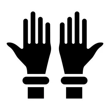 Plastic gloves Vector Icon Design Illustration Stock Illustration