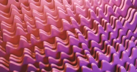 Plastic gradient colored waves background animation Stock Footage 277081063
