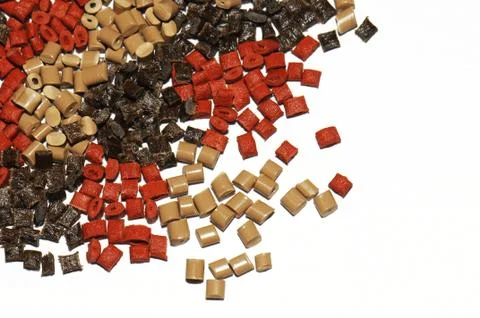Plastic granules Stock Photos