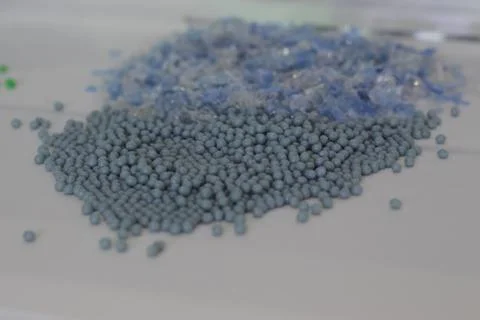 The plastic granules Foto stock