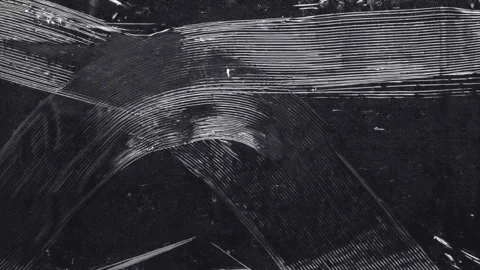 Plastic Grunge Fabric Smear Texture with Red Light Leak on Black Background Stock Footage 327968898