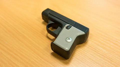 Plastic gun printed on a 3D printer Stock Photos