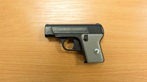 Plastic gun printed on a 3D printer Foto stock