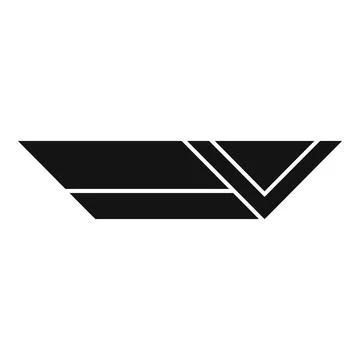 Plastic gutter icon, simple style Illustrazione stock