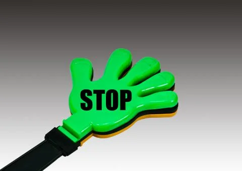 Plastic hand. Stock Illustration