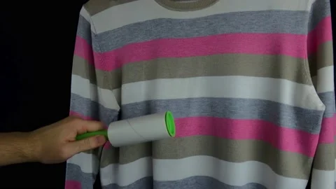 Plastic handle with adhesive tape for cleaning clothes Vidéo 229170450