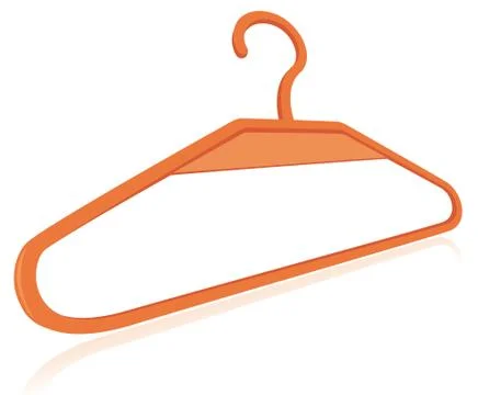 Plastic hanger Stock Illustration