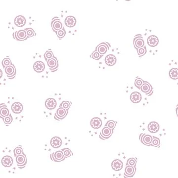 Plastic headlight restoration glyph seamless pattern Stock Illustration