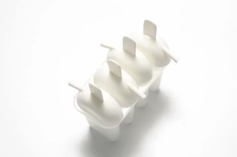 Plastic ice cream making Foto stock