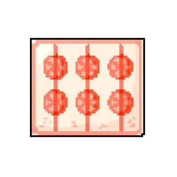 Plastic ice cube tray color icon vector illustration Stock Illustration