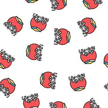 Plastic industrial production vector seamless pattern Stockillustratie