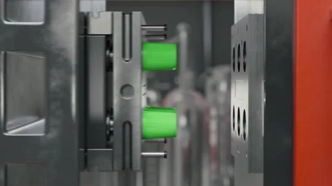 Plastic Injection Molding By Automated Machine Of Manufacturing Factory Stock Footage 305947438
