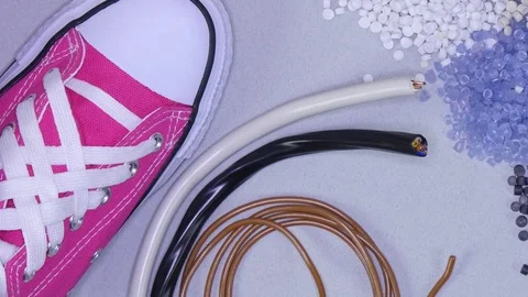 Plastic items Video stock 73630205