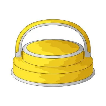 Plastic jar cap illustration Stock Illustration
