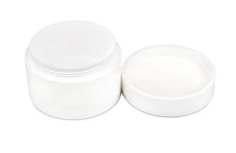 Plastic jar for cosmetics Stock Photos