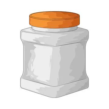 Plastic Jar illustration Stock Illustration