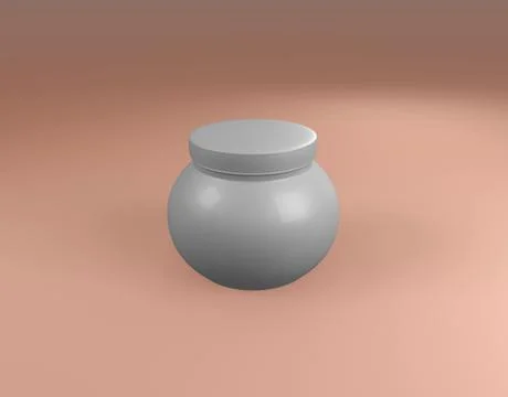 Plastic Jar on sphere Stock-Illustration