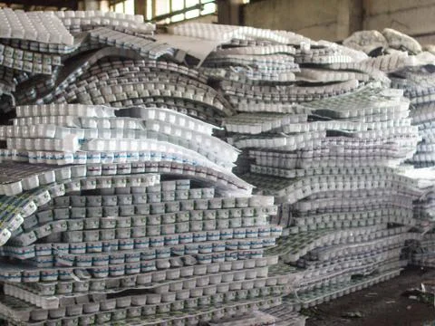 Plastic jars, bottles for garbage processing, plastic Photos