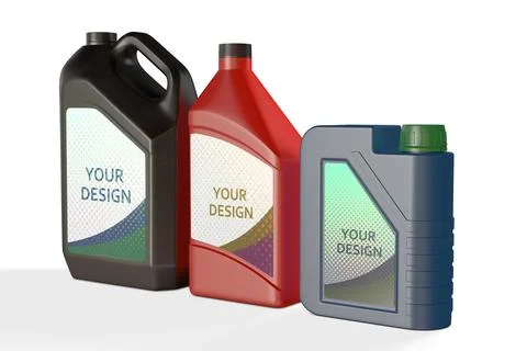 Plastic Jerrycans Set Foto stock