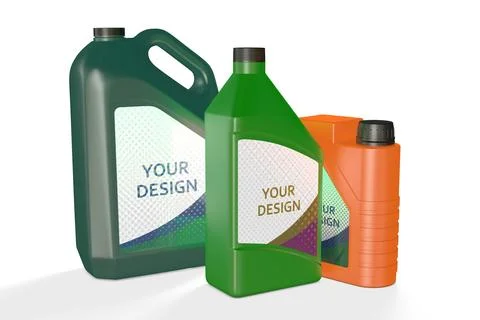 Plastic Jerrycans Set Foto stock