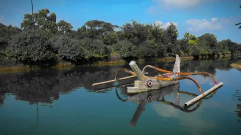 Plastic Jukung 01 Stock Footage 237487043