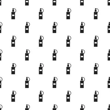 Plastic ketchup bottle pattern seamless vector Illustrazione stock
