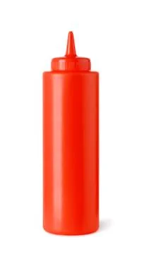 Plastic ketchup bottle Stock Photos