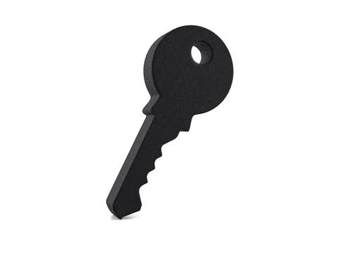 Plastic key symbol Stock Illustration
