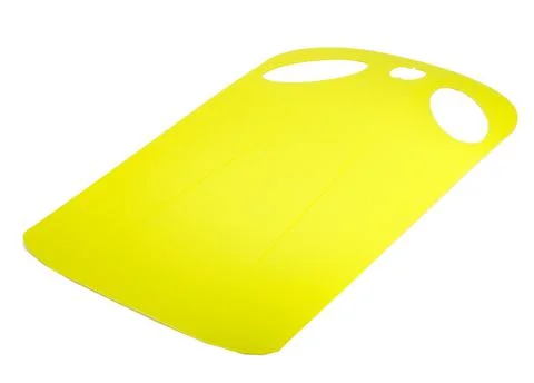 Plastic kitchen cutting board isolated on the white Stock Photos