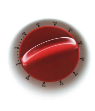 Plastic kitchen timer 스톡 사진
