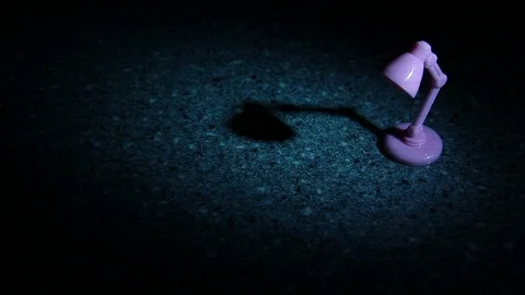 Plastic lamp shadow marble background Stock Footage 117621310