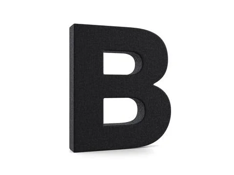 Plastic letter B Stock Illustration