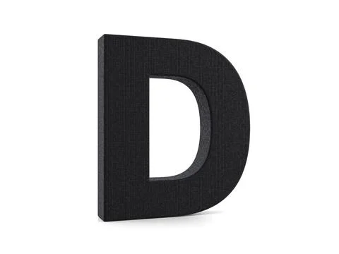 Plastic letter D Stock Illustration