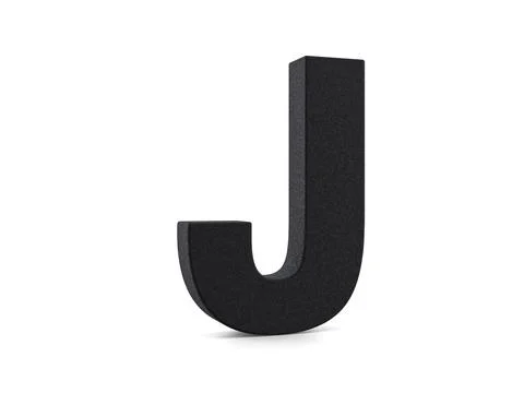 Plastic letter J Stock Illustration