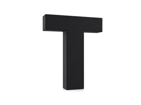 Plastic letter T Stock Illustration