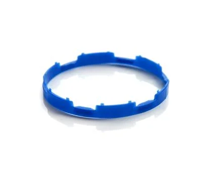 Plastic lid top, ring circle isolate on white. Stock Photos