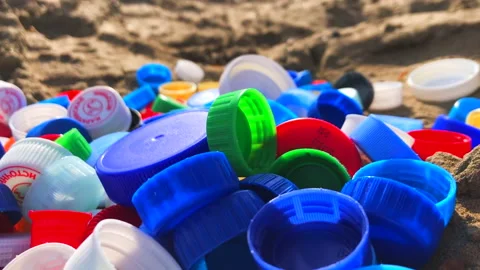 Plastic lids Stock Footage 161697627